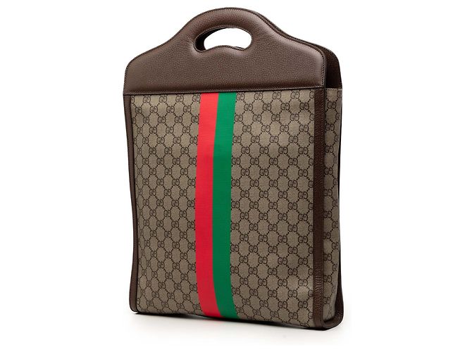 Gucci Beige GG Supreme Web Tiger Satchel - Ansicht 2