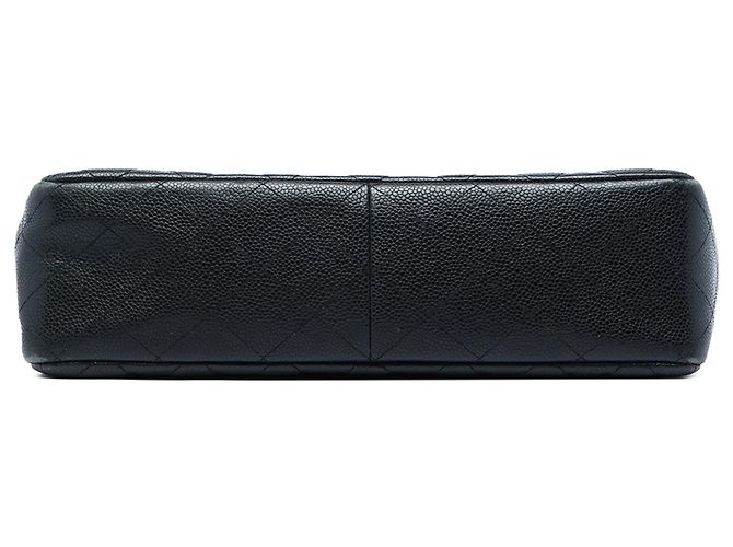 Chanel Black Jumbo Classic Caviar Single Flap Schwarz - Ansicht 3