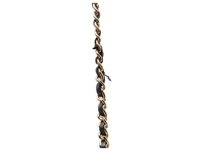 Chanel Black CC trapuntato in agnello con doppia zip a tracolla Nero - vista 6