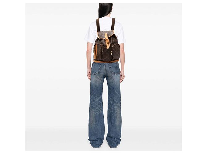 Louis Vuitton Zaino Bosphore Monogram Marrone - vista 7