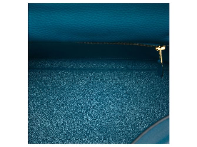 Hermès Blue Togo Kelly II Retourne 28 Blau - Ansicht 4