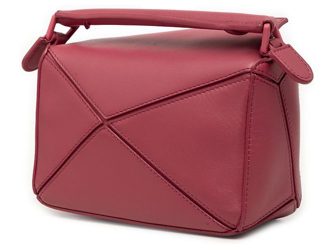 Borsa LOEWE Pink Mini Calfskin Puzzle Rosa D'oro - vista 2