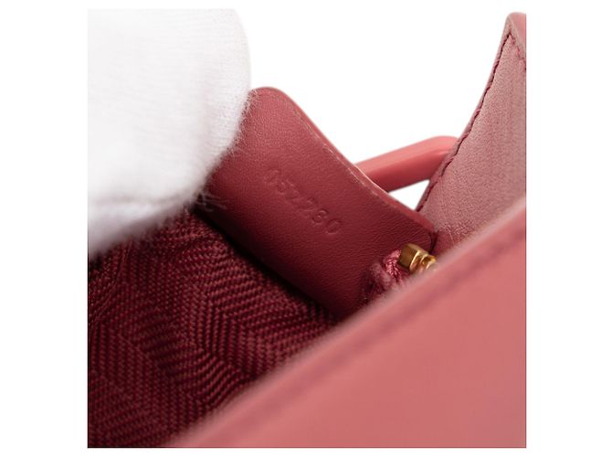 Borsa LOEWE Pink Mini Calfskin Puzzle Rosa D'oro - vista 6