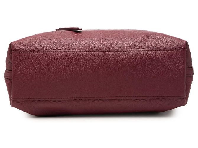 Louis Vuitton Red Monogram Empreinte Bastille PM Rosso Bordò - vista 3