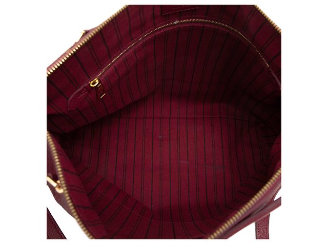 Louis Vuitton Red Monogram Empreinte Bastille PM Rosso Bordò - vista 4