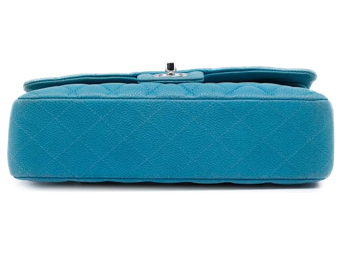 Chanel Blue Medium Classic Caviar Double Flap - vista 3