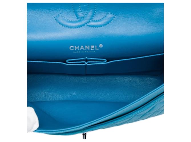Chanel Blue Medium Classic Caviar Double Flap - vista 4