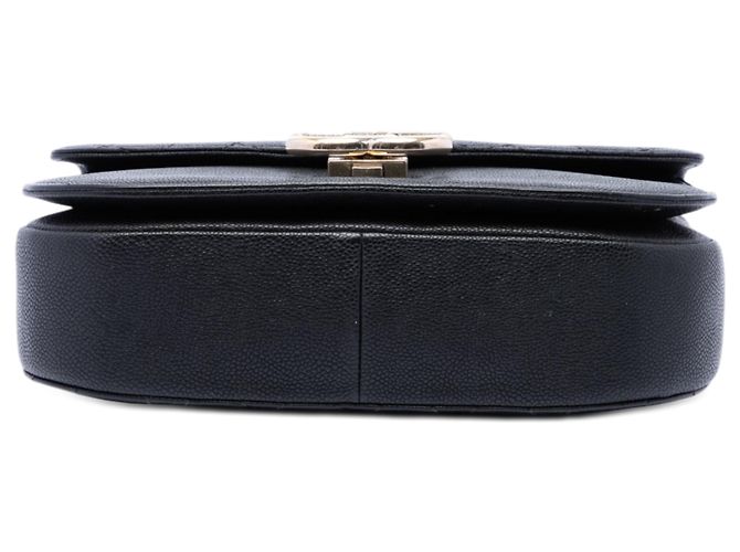 Chanel Black Paris Cuba Medium Quilted Caviar Thread Around Flap Preto - vista 3