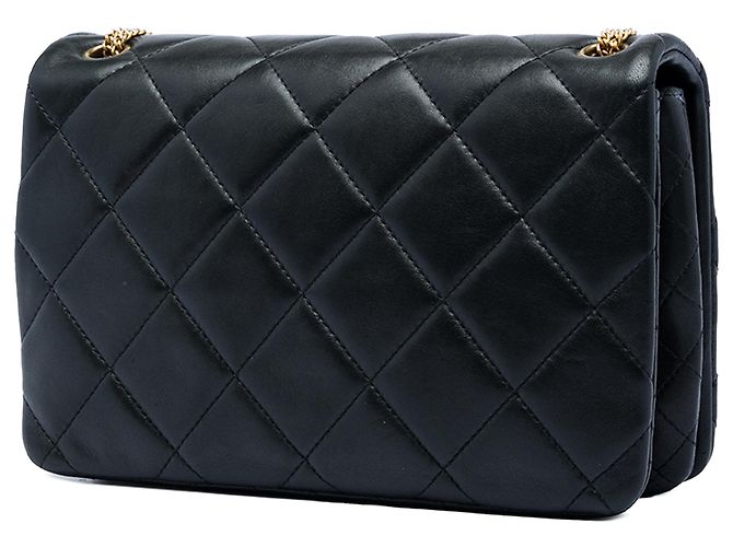 Chanel Black Small Quilted Lambskin On And On Chain Flap Schwarz - Ansicht 2