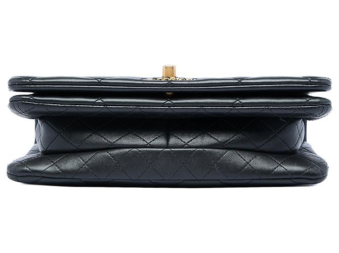 Chanel Black Small Quilted Lambskin On And On Chain Flap Schwarz - Ansicht 3