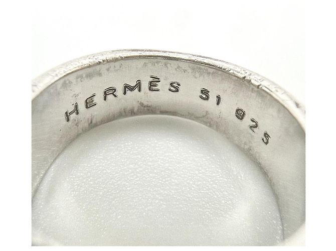 Ring Anel Hermès Silver Band - vista 2