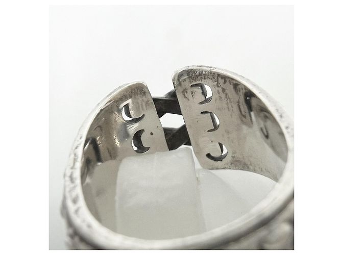 Ring Anel Hermès Silver Band - vista 4