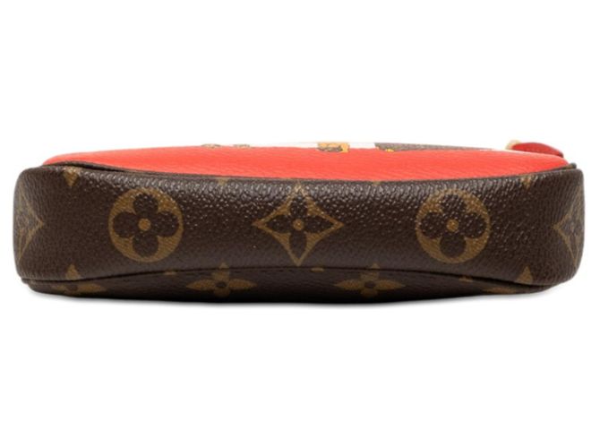 Bolso de Accesorios con Cadena Monogram Louis Vuitton Castaño Roja - vista 3