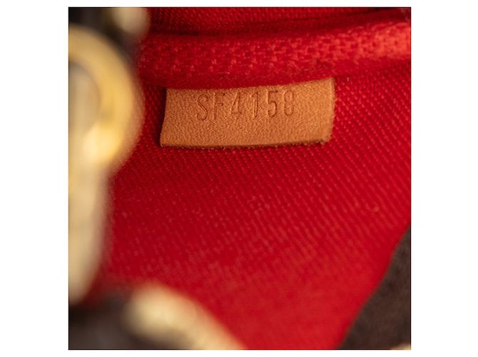 Bolso de Accesorios con Cadena Monogram Louis Vuitton Castaño Roja - vista 5