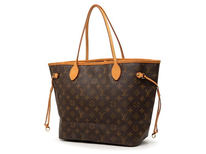 Borsa Tote Louis Vuitton Monogram Neverfull MM Marrone - vista 2