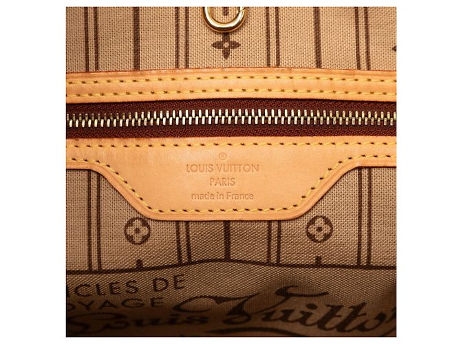 Borsa Tote Louis Vuitton Monogram Neverfull MM Marrone - vista 5
