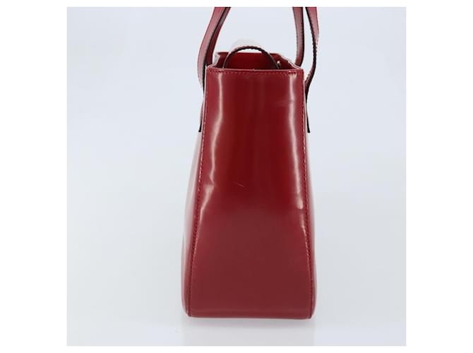 Céline Celine vintage in pelle Rosso - vista 4