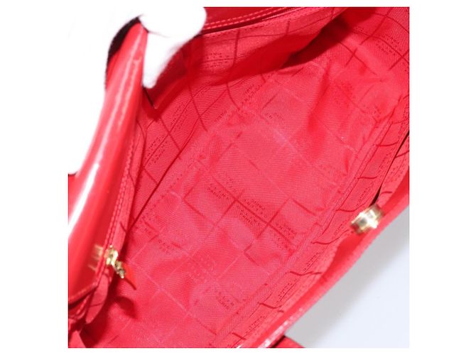 Céline Celine vintage in pelle Rosso - vista 5