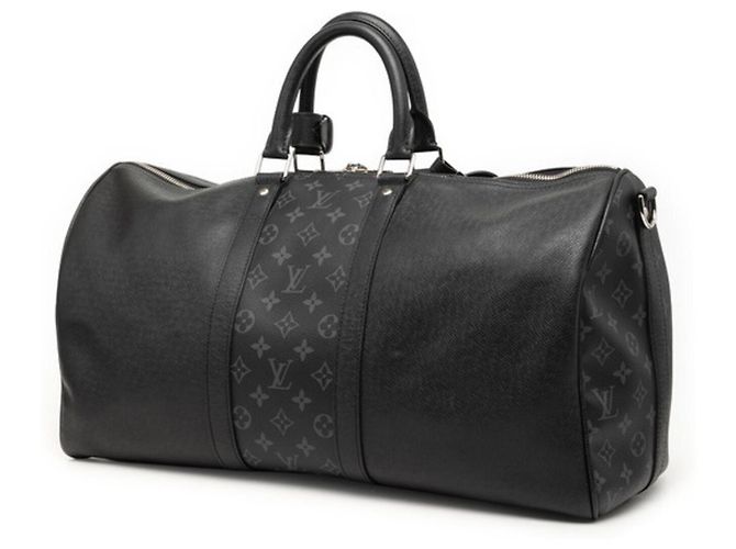 Louis Vuitton Taigarama Keepall Bandoulière 50 Borsa Boston Marrone Nero - vista 2