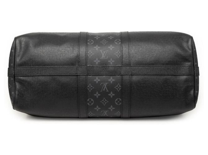 Louis Vuitton Taigarama Keepall Bandoulière 50 Borsa Boston Marrone Nero - vista 3