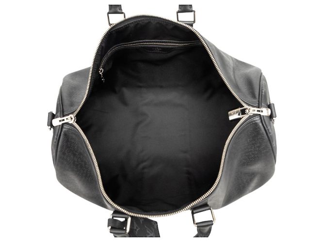 Louis Vuitton Taigarama Keepall Bandoulière 50 Borsa Boston Marrone Nero - vista 4