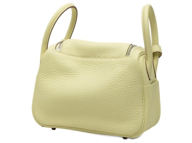 Hermès Hermes Lindy Mini Schultertasche in Gelb - Ansicht 2