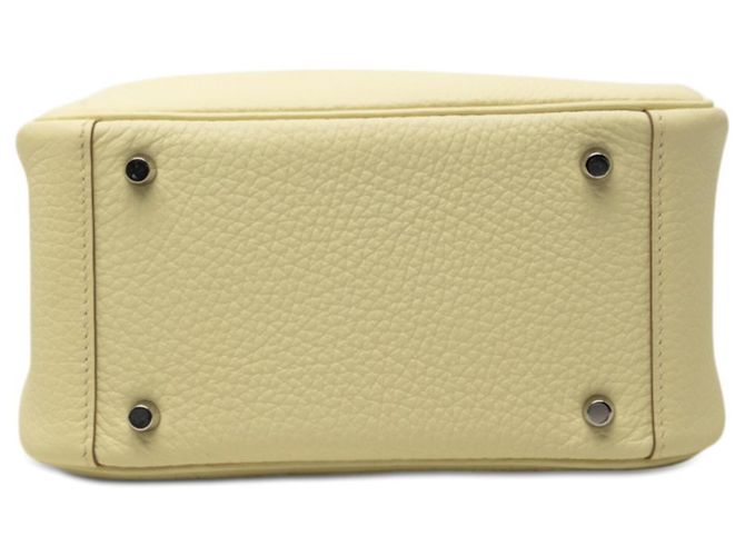 Hermès Hermes Lindy Mini Schultertasche in Gelb - Ansicht 3