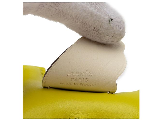 Hermès Hermes Rodeo Pegasus PM Handtaschenanhänger Beige Gelb - Ansicht 3