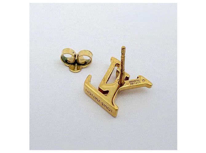 Louis Vuitton Orecchini LV Iconic D'oro - vista 3