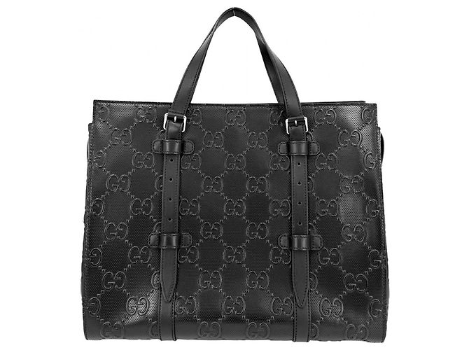Borsa Tote Gucci in pelle nera Nero - vista 2