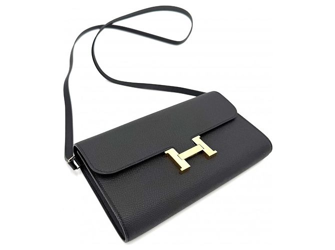 Hermès Borsa a tracolla Hermes Constance Long To Go Nero - vista 3