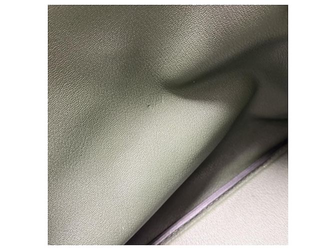 Haut à courroies Borsa in pelle Taurillon verde scuro Hermès - vista 10
