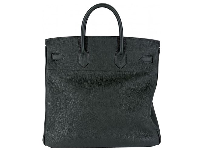Haut à courroies Borsa in pelle Taurillon verde scuro Hermès - vista 2