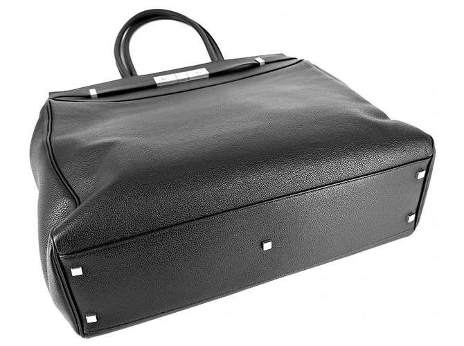 Borsa Tote Manhattan N S Saint Laurent Nero - vista 3
