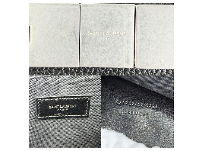 Borsa Tote Manhattan N S Saint Laurent Nero - vista 5