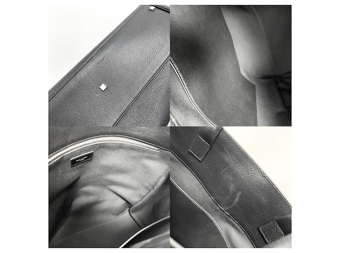 Borsa Tote Manhattan N S Saint Laurent Nero - vista 6
