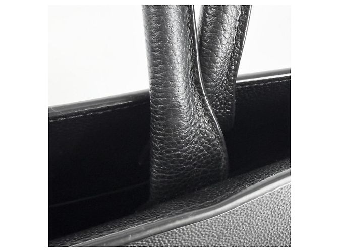 Borsa Tote Manhattan N S Saint Laurent Nero - vista 7