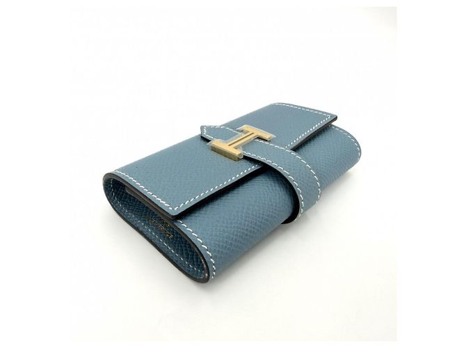 Hermès Hermes Bearn Schlüsselcase Blau - Ansicht 3