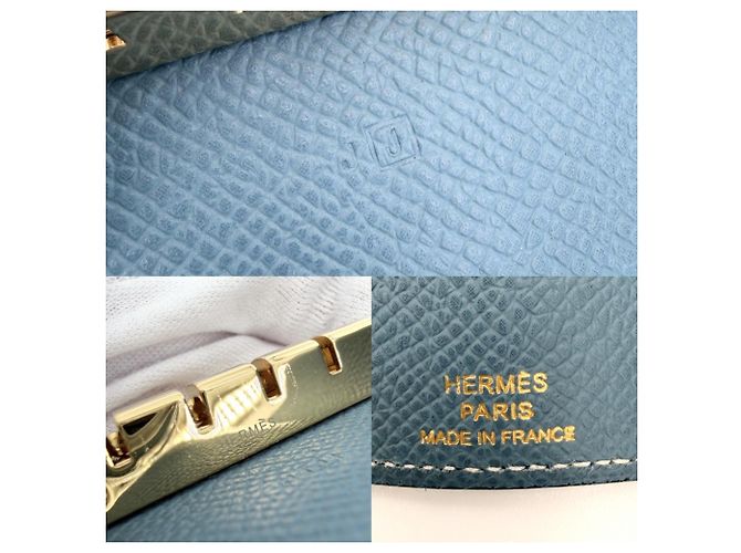 Hermès Hermes Bearn Schlüsselcase Blau - Ansicht 5