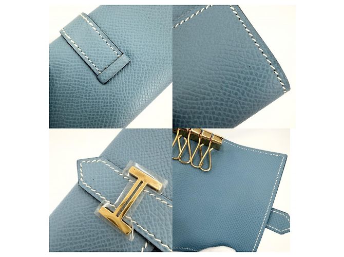 Hermès Hermes Bearn Schlüsselcase Blau - Ansicht 6