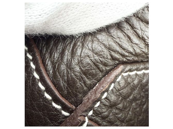 Hermès Borsa Tote Reversibile Hermes Double Sens 45 Marrone - vista 8