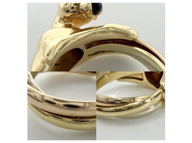 Anello Panthère Trinity tricolore da donna Cartier - vista 7