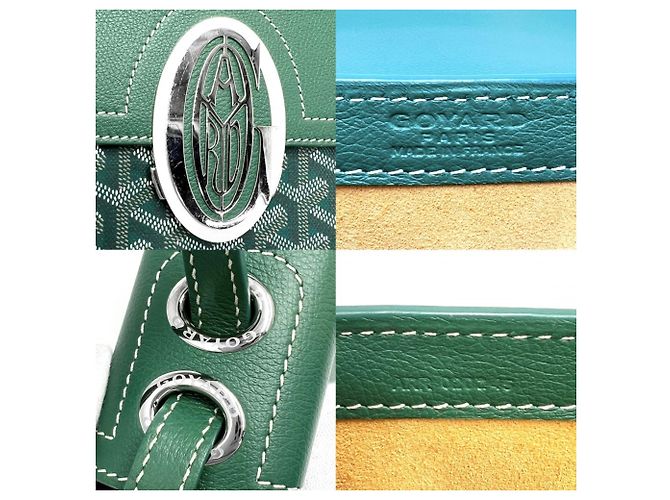 Goyard Sac 233 PM Borsa a Spalla Verde - vista 5