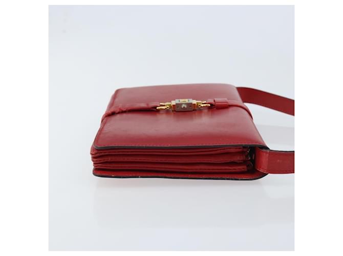 Céline Celine Pelle Vintage Rosso - vista 3