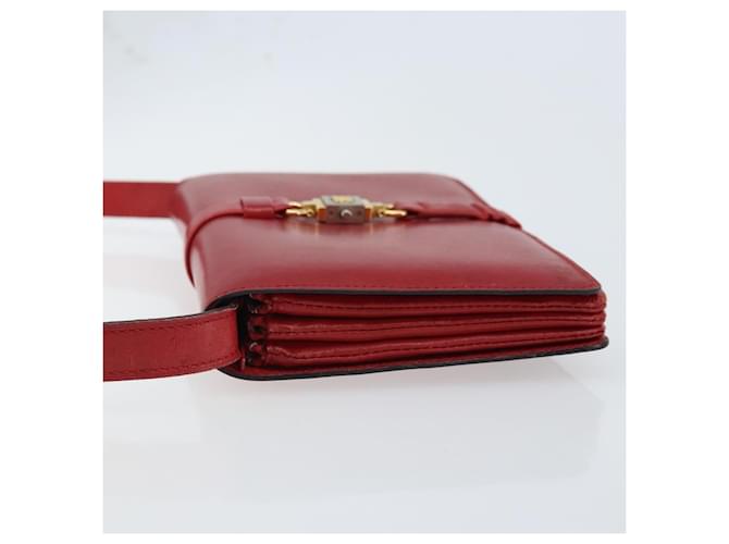 Céline Celine Pelle Vintage Rosso - vista 4