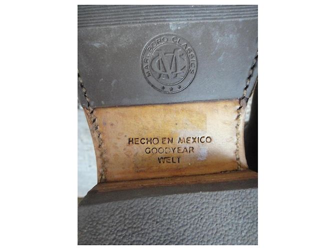 Autre Marque Marlboro Classics Botas Western de cuero marrón Castaño - vista 10