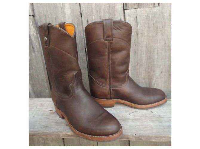 Autre Marque Marlboro Classics Botas Western de cuero marrón Castaño - vista 2