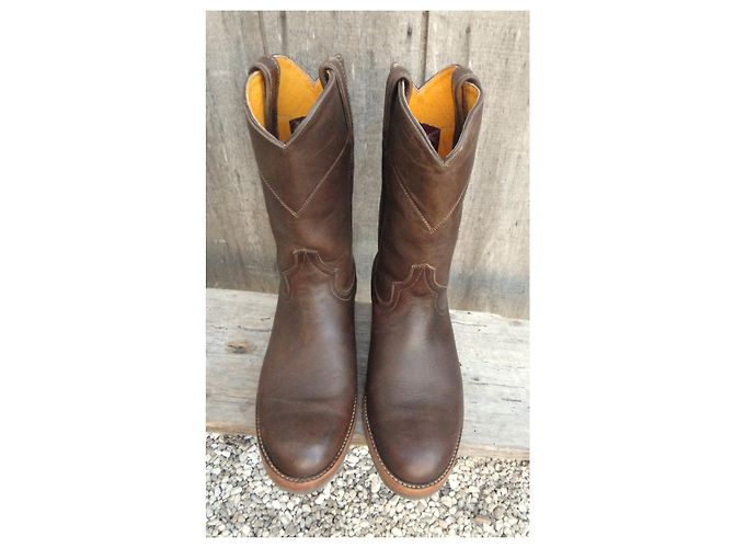 Autre Marque Marlboro Classics Botas Western de cuero marrón Castaño - vista 3