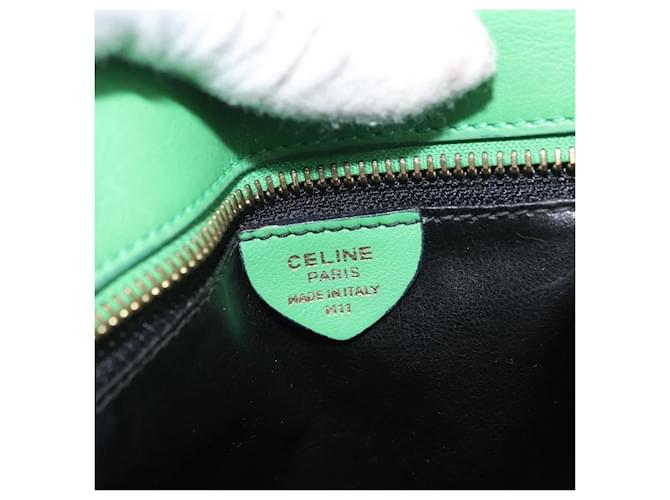 Céline Celine Pelle Vintage Verde - vista 6