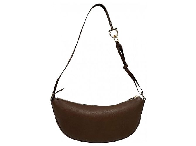 Borsa a mano Gancini da donna Salvatore Ferragamo Marrone - vista 2